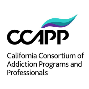Logo of California Consortium of Addiction Programs and Professionals.