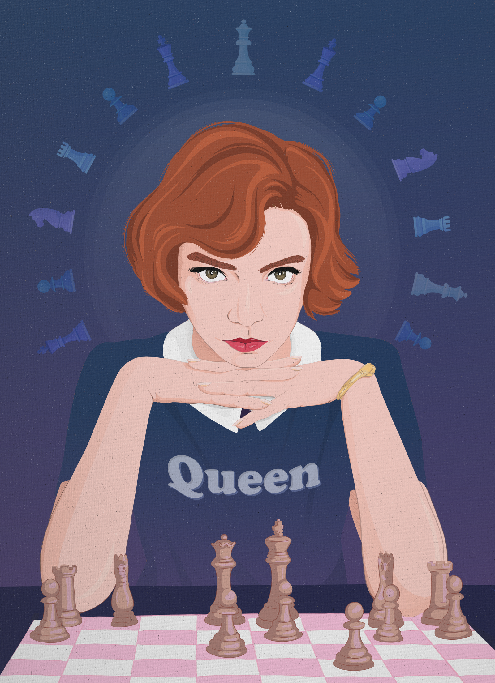 Illustration of Queen's Gambit.