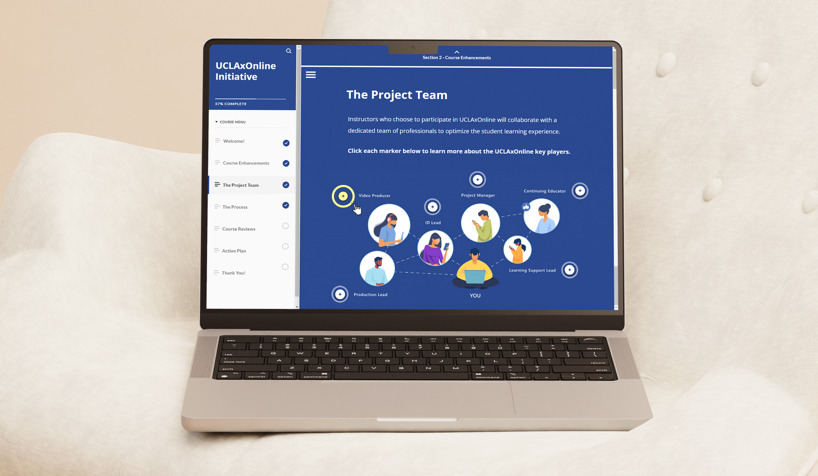 Screenshot of drag-n-drop interaction on laptop.