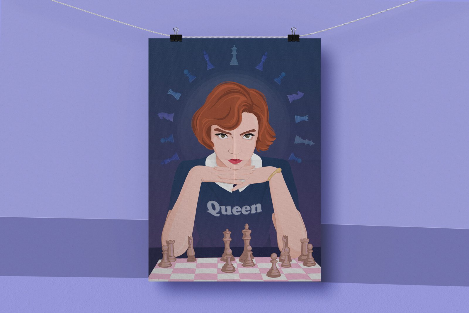 Poster of Queen's Gambit.