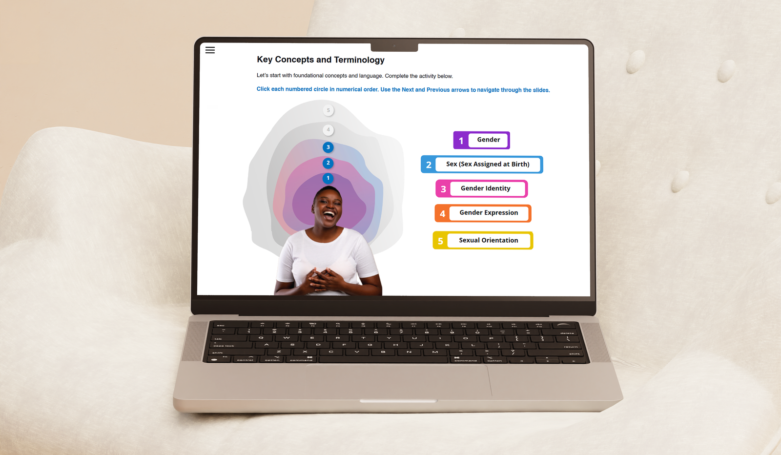 Screenshot of drag-n-drop interaction on laptop.