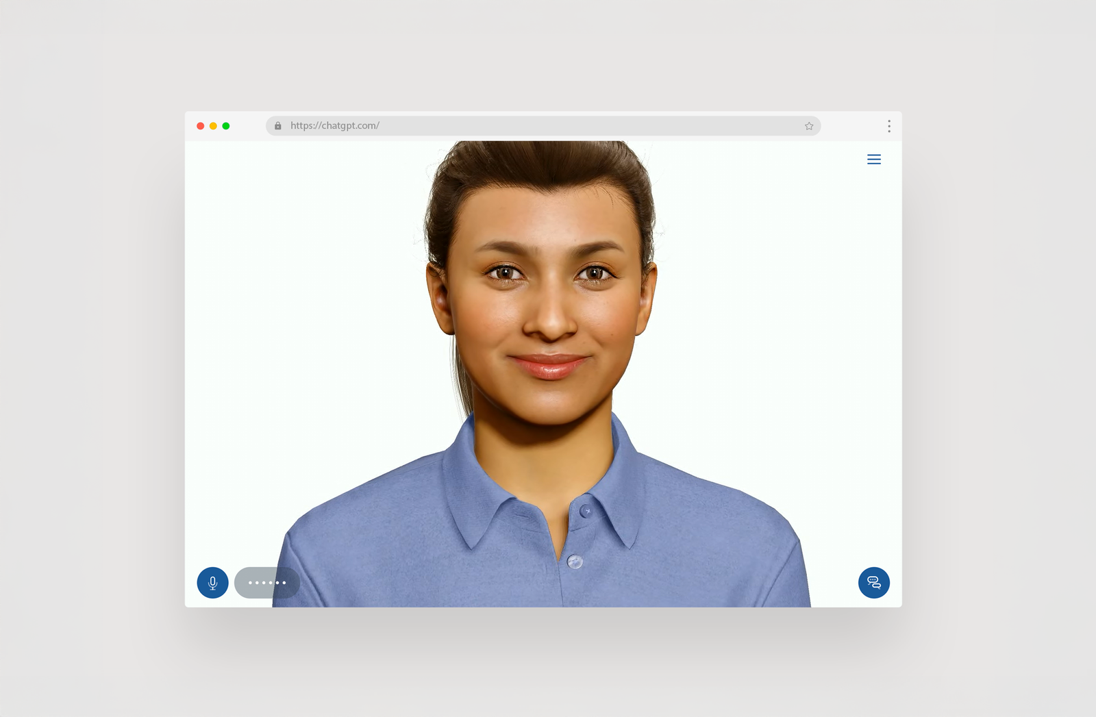 Screenshot of scenario starting screen on laptop.